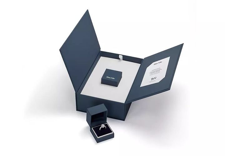 Presentation box with engagement ring